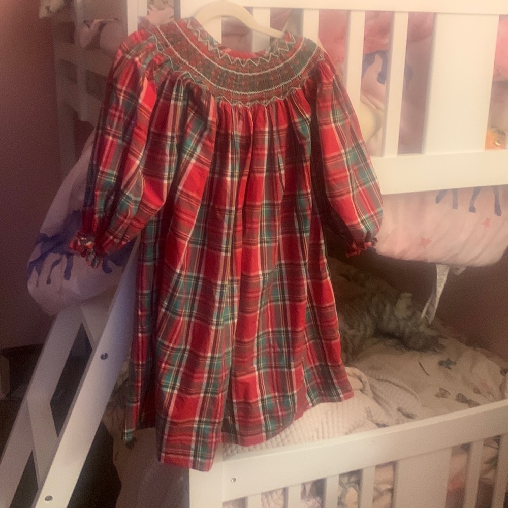Smocked Christmas Dress by Cesil and Lou 4T